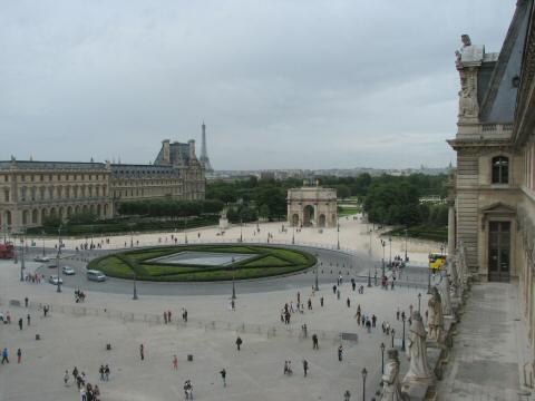 From high in the Louvre