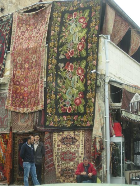 Turkey show -032 carpets for sale in Goreme