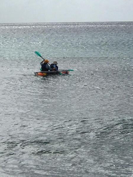 glass-bottomed kayak