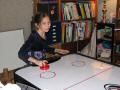 After dinner air hockey
